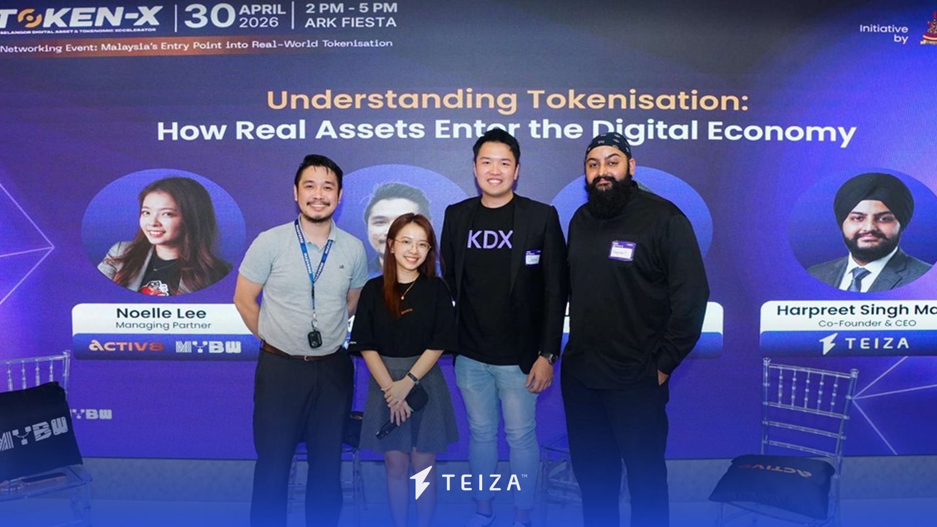 TEIZA's CEO joins the tokenisation panel at the Sidec Token-X Networking Session.