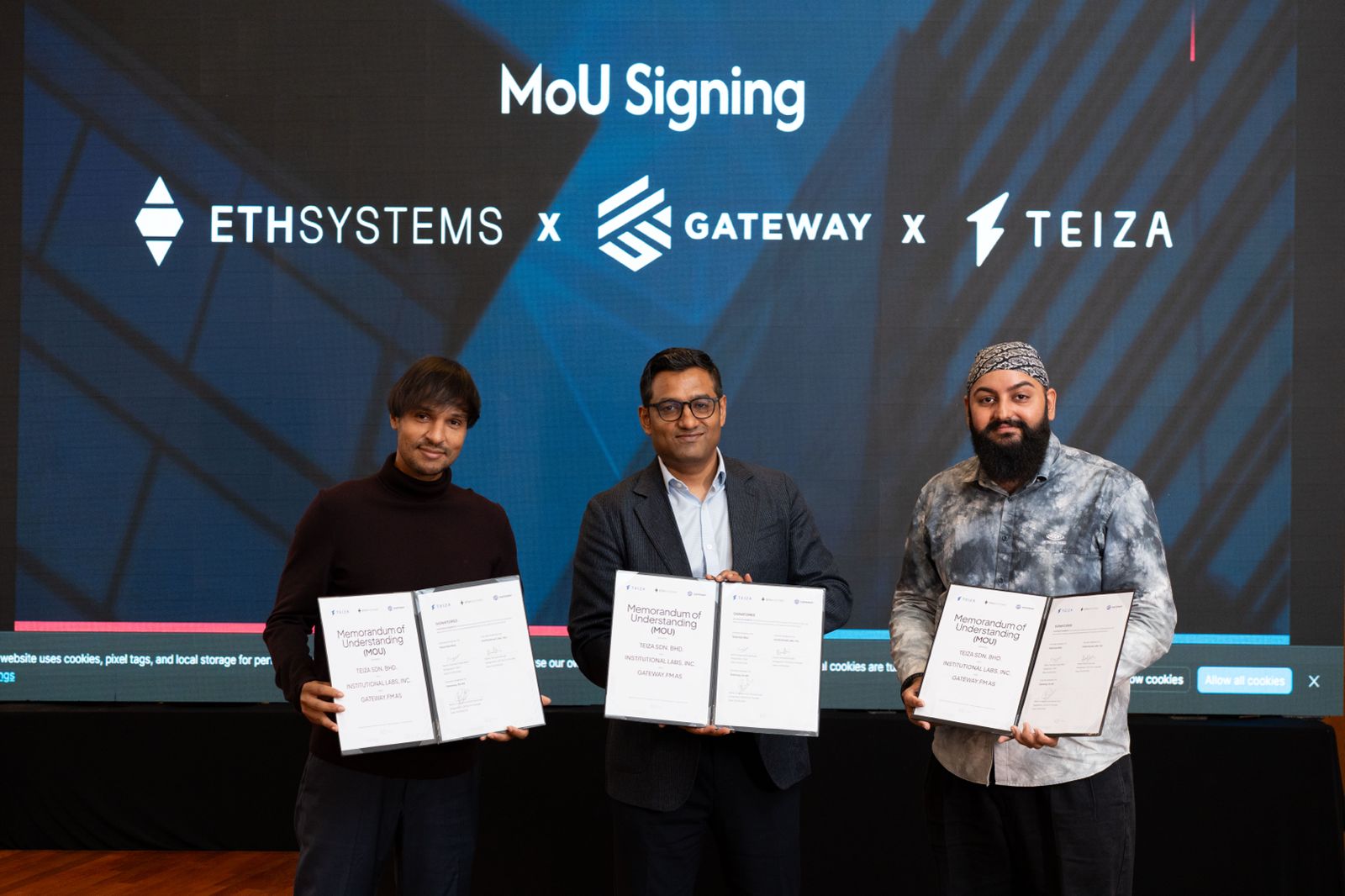EthSystems x Gateway x TEIZA: three strategic MoUs signed at EVM Institutional Day.